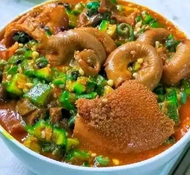 okra soup with shakki